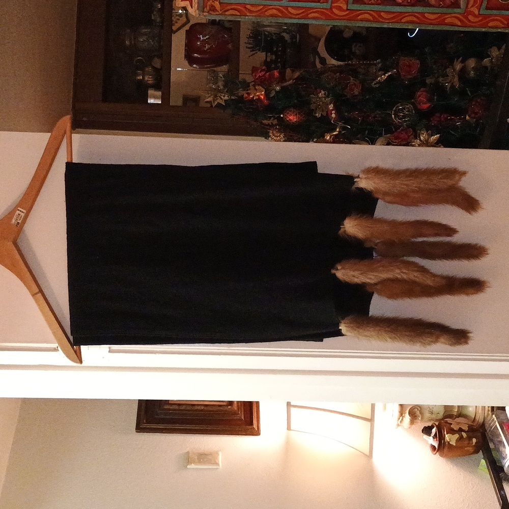 Mink and Wool Scarf vintage